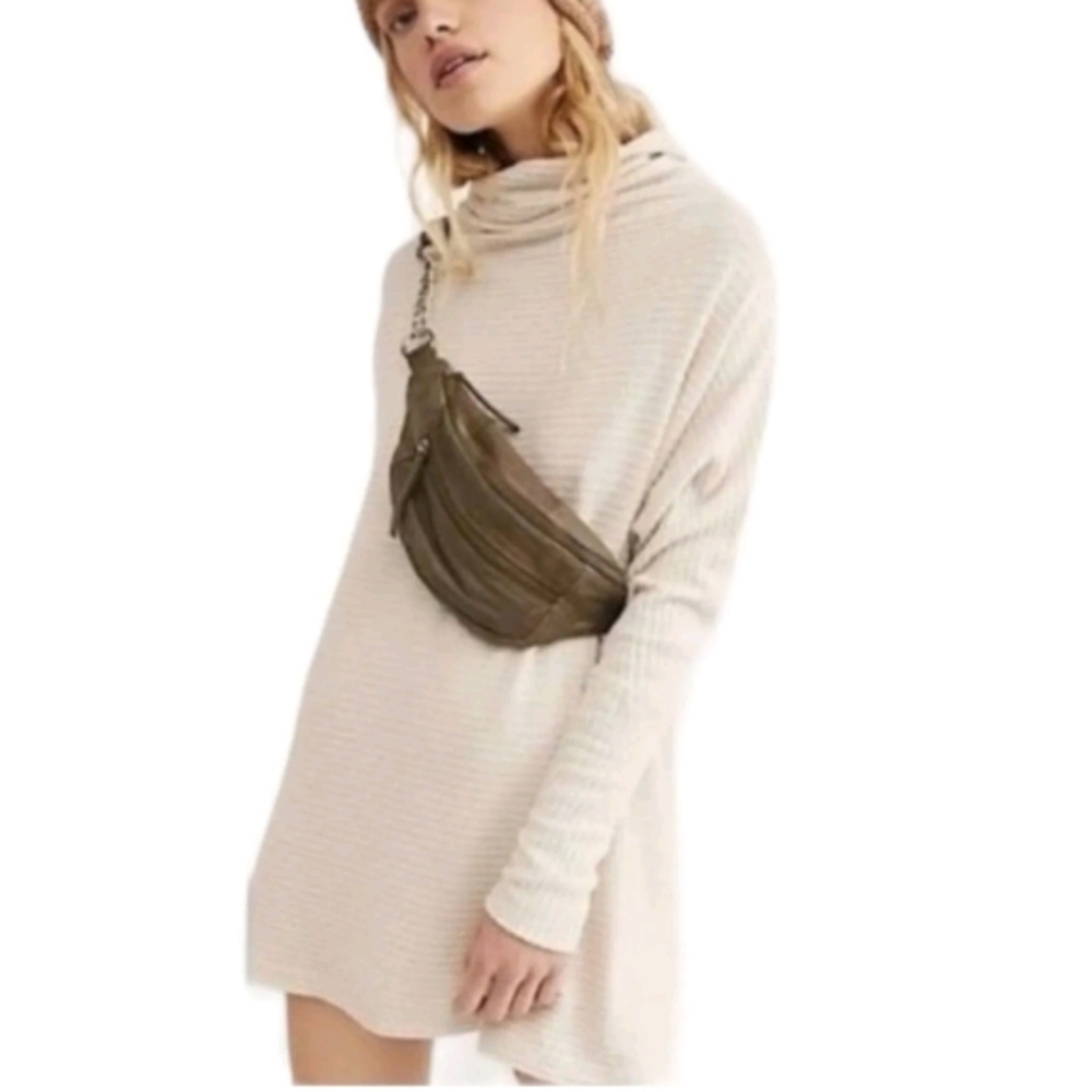 Free people We The Free People Kitty Thermal knit Tunic Top sz Xs
